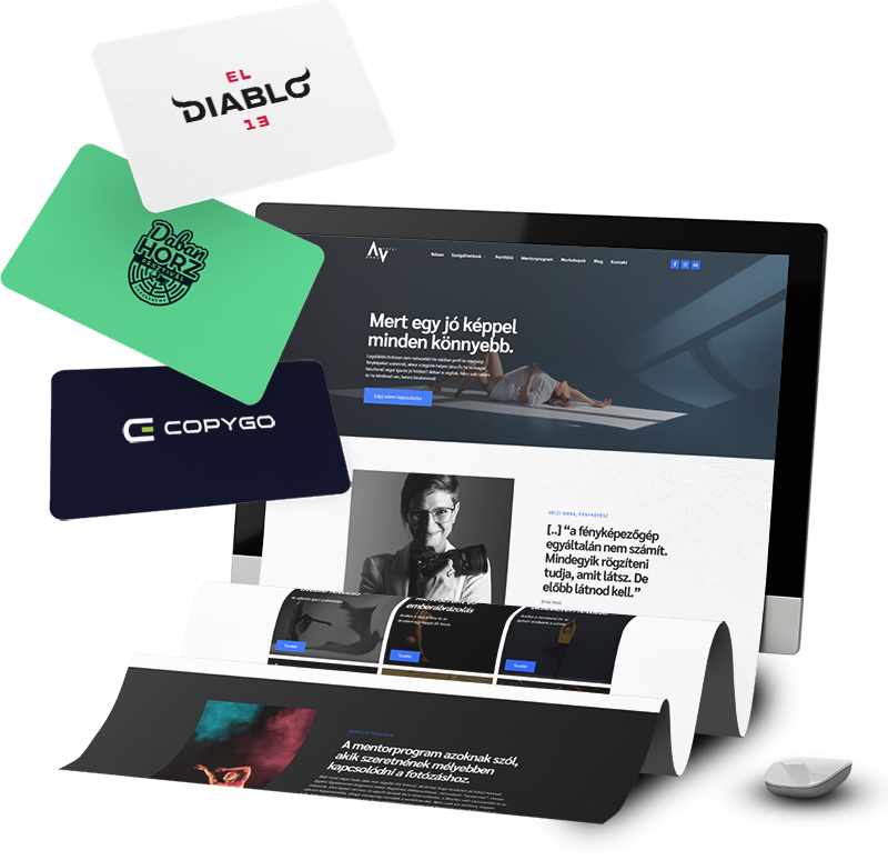 Visualloom logótervezés és arculattervezés vállalkozásoknak, modern design