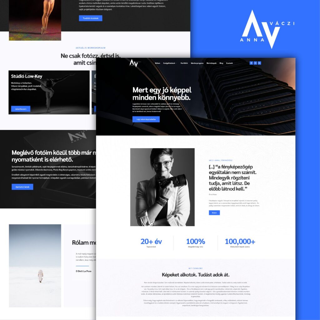 Keresőoptimalizált, reszponzív, fotós wordpress weboldal készítés